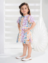 Girls Multicolor Casual Wear Dress