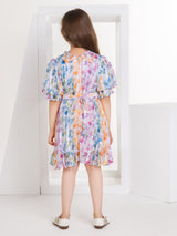 Girls Multicolor Casual Wear Dress