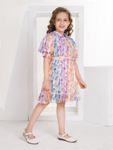 Girls Multicolor Casual Wear Dress