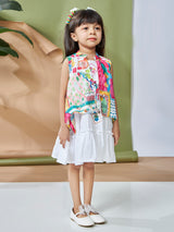 Girls Multicolor Casual Dress Set