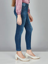 Girls Ankle Length Casual Jeans