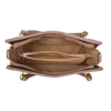 Women's Beige Casual Solid Satchel