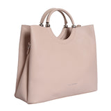 Women's Beige Casual Solid Satchel