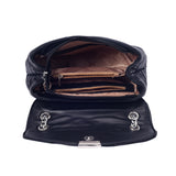 Women's Black Casual Solid Shoulder Bag