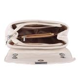 Women's Off White Casual Solid Shoulder Bag