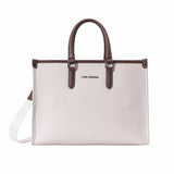 Women's Off White Casual Solid Tote Bag