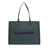 Women's Green Casual Solid Tote Bag