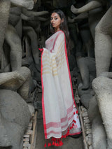 Women's Multicolor Cotton Acrylic Saree