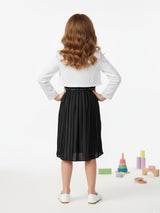 Girls Grey Party Wear Dress Shrug Belt Scarf