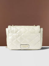 Women's Cream Casual Solid Sling Bag