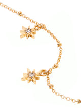 Women's Gold Starburst Station Bracelet