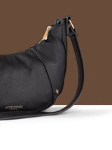 Women's Black Casual Solid Sling Bag