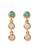 Women's Multi Pave Jewel Drop Earrings
