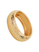 Women's Gold Chunky Hammered Bangle Bracelet
