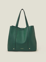 Women's Green Casual Solid Shoulder Bag