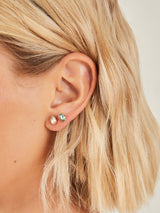 Women's Multi Sparkle Stud Earrings - Set of 5