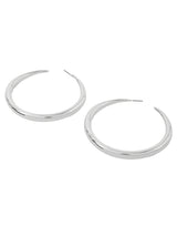 Women's Silver Large Hoop Earrings