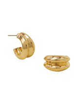 Women's Double Mini Gold Hoop Earrings