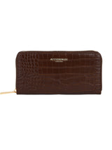 Women's Brown Casual Textured Wallet