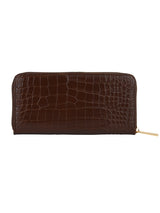 Women's Brown Casual Textured Wallet