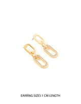 Women's Blue Harvest Pave Chain Drop Earring
