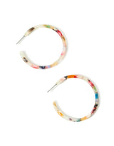 Women's Multi Color Skinny Tort Hoop Earring