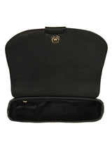 Women's Black Casual Textured Sling Bag