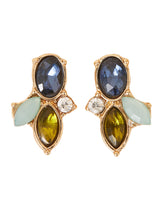 Women's Multicolor Mixed Stone Stud Earring