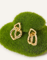 Women's Interlocking Stud Drop Earrings