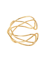 Women's Gold Woven Metal Cuff Bracelet