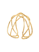 Women's Gold Woven Metal Cuff Bracelet
