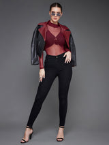 Women's Black Skinny Fit High Rise Denim Jeans