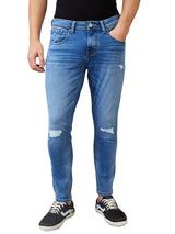 Men's Blue Casual Slim Fit Jeans
