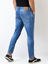 Men's Blue Casual Slim Fit Jeans