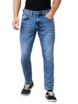 Men's Blue Casual Slim Fit Jeans