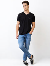 Men's Blue Casual Slim Fit Jeans