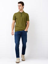 Men's Blue Casual Slim Fit Jeans