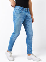 Men's Blue Casual Slim Fit Jeans