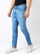 Men's Blue Casual Slim Fit Jeans