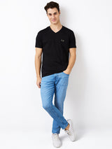 Men's Blue Casual Slim Fit Jeans