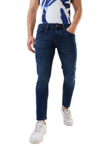 Men's Blue Casual Slim Fit Jeans