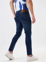 Men's Blue Casual Slim Fit Jeans