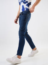 Men's Blue Casual Slim Fit Jeans