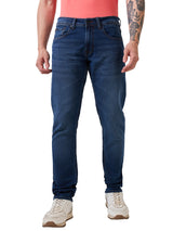Men's Blue Casual Straight Fit Jeans