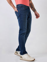 Men's Blue Casual Straight Fit Jeans