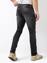 Men's Gray Casual Slim Fit Jeans