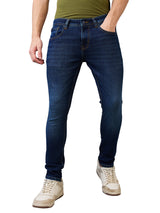 Men's Blue Casual Slim Fit Jeans