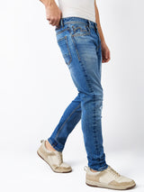 Men's Blue Casual Slim Fit Jeans
