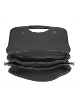 Women's Black Casual Textured Crossbody Bag