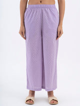 Women's Purple Daily Three Quarter Sleeve Regular Sleeve Kurta Set